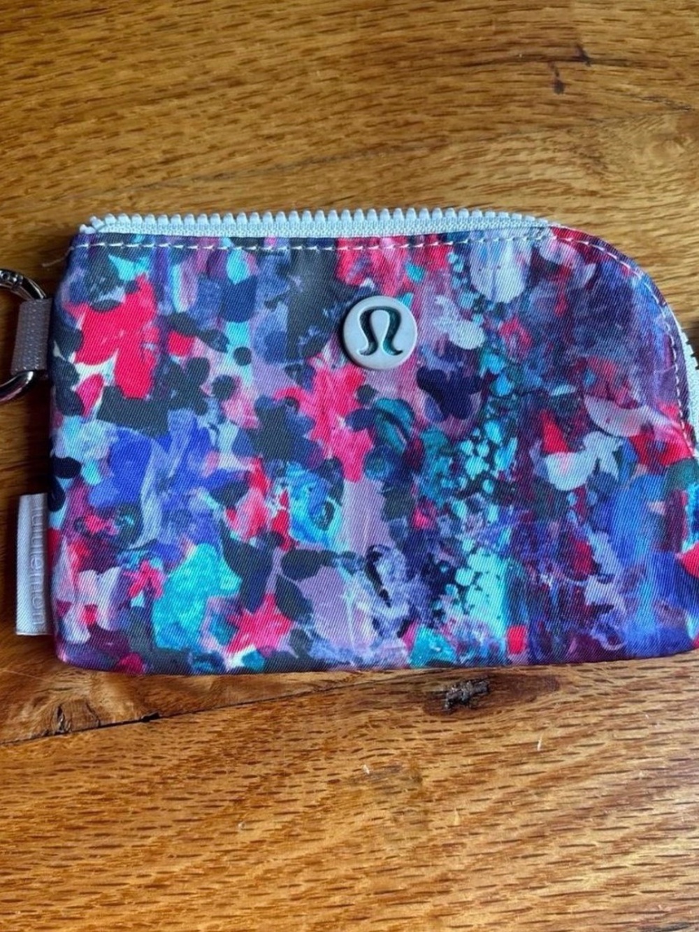lululemon athletica Multicolor Floral Key & Card Pouch - Blue, Pink, Purple